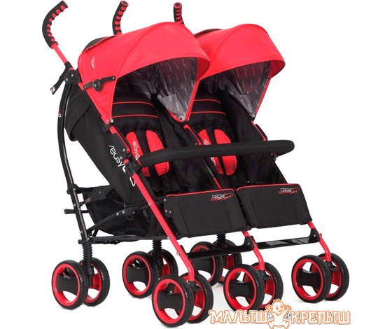 Коляска прогулочная «трость» EasyGo Duo Comfort (scarlet) фото, технические характеристики и отзывы. Купить в Молодечно Коляска прогулочная «трость» EasyGo Duo Comfort (scarlet)